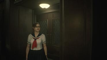 Claire with glasses