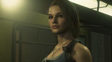 Jill's long blonde hair