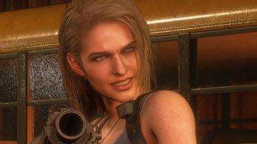 Jill's long blonde hair