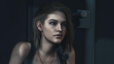 Jill's long blonde hair