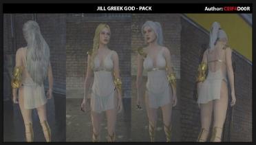 Jill Greek God - Long White Hair