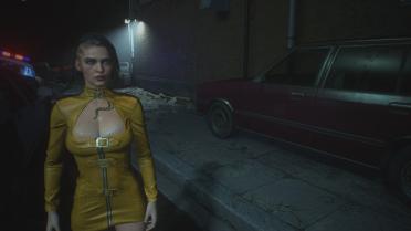 Jill Moto Dress - Yellow Patch