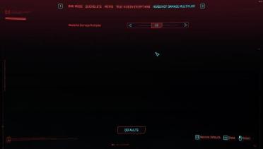 Headshot Damage Multiplier