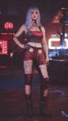 Fem V Ripped Jeans