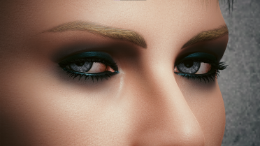 Male V eyelashes