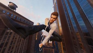 Peter Parker in Lab coat