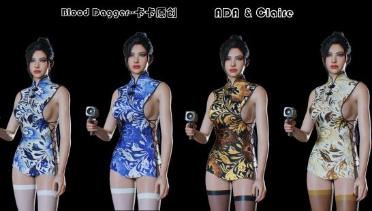 Ada & Claire Blood Blade Short Cheongsam