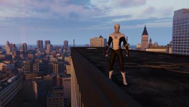 Black and White Far From Home Suit