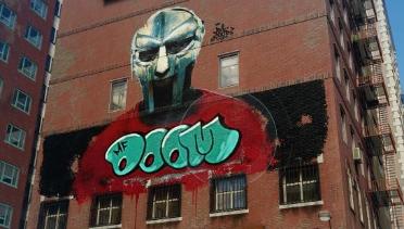 MF DOOM graffiti (replaces 3 rats)