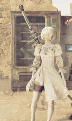 NieR Automata 2B White Skirt MOD