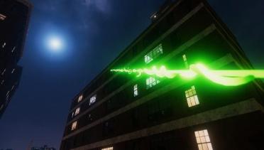 Green Glowing Webs