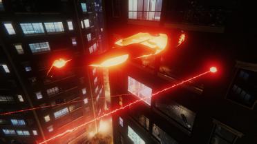 Glowing red Web lines