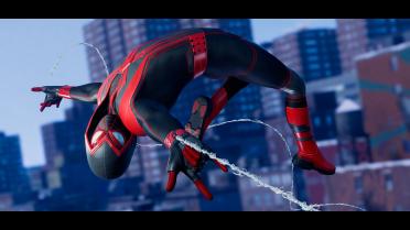 Black Crimson Cowl Suit