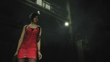 Ada Red Fish Scale Dress