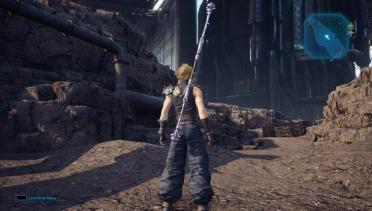Aerith's Magical Rod over Buster Sword