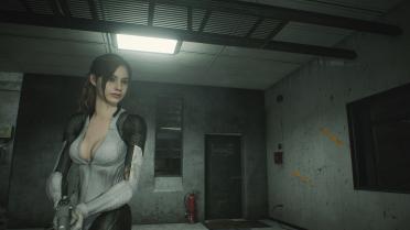 Ada & Claire Battle Suit - Gray and White