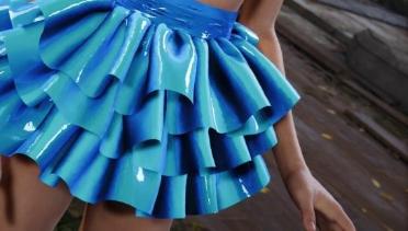 Aerith Fancy and Gorgeous Costume (Physics Tutu Skirt)