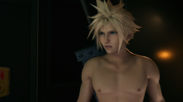 Shirtless Cloud and Crop Top