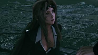 Aerith in Reno's Suit