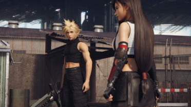 Shirtless Cloud and Crop Top