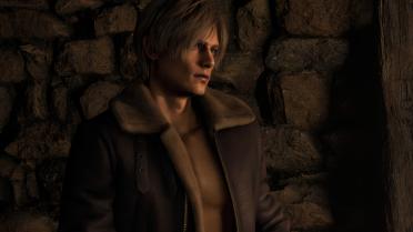 Leon Shirtless Under Jacket (Chainsaw Demo)