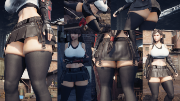 Squishy Tifa Thighs and Bigger Chest