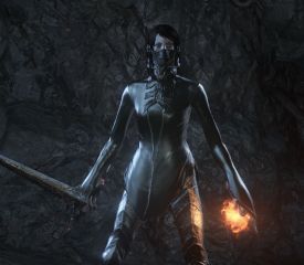 Black Painting Guardian Gown