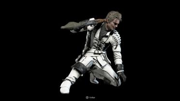 Hero White and Black with Stripes Recolor(Default Hero Head)