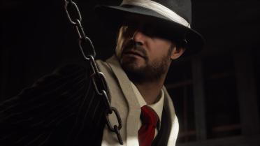 Chris Redfield in Pinstripe Costume (Midnight Black and White Chapel)