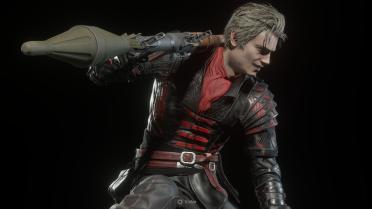 Black and Red Hero Costume Recolor 2 VERSIONS