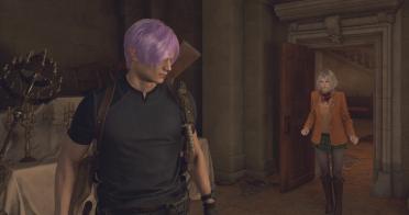 Purple Hair for Leon