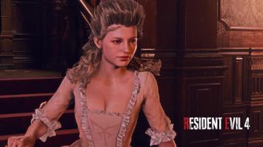 Ashley in an 18th Century Dress and Hairstyle