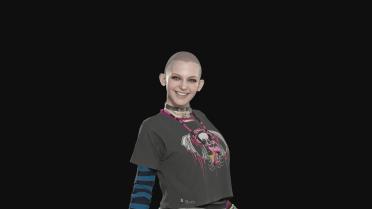 Shaved Head Ashley