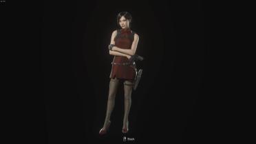 Ada's Classic RE2 and RE4-Inspired Dress (For Undercover Skin)