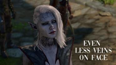 Less Veins on Face