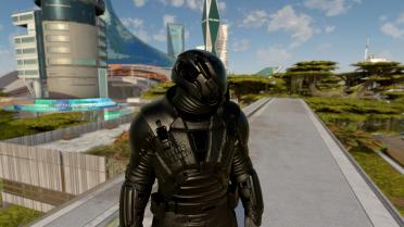 All Black Deepseeker Spacesuit