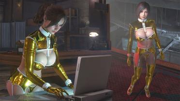 CR-AW Latex Underwear - Gold Addon