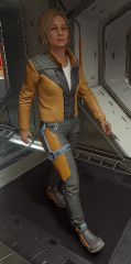 Orange and Gray Jacket for Sarah