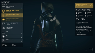Full Black Mantis