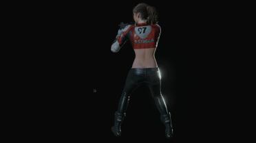 Claire Elza Crop Top And Leather Pants