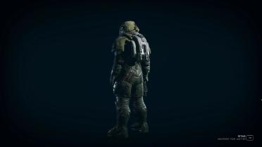 Bounty Hunter - Black Green Red Spacesuit