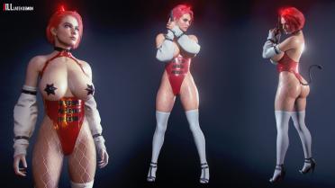 Jill latex demon addon