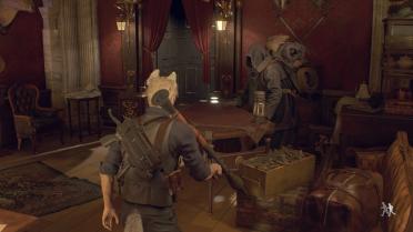 Visible Weapons on Wesker's Back