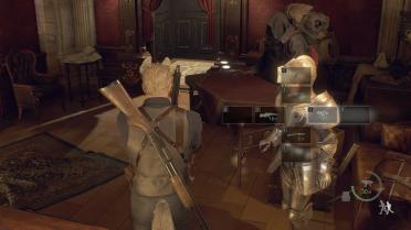 Visible Weapons on Wesker's Back