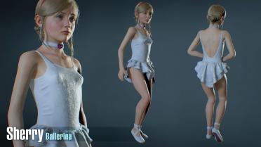 Sherry white ballerina 