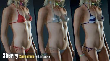 Sherry bikini [addon] silver bikini 