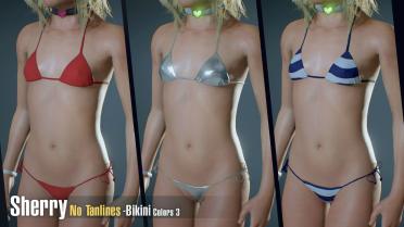 Sherry bikini [addon] red bikini no tanlines 